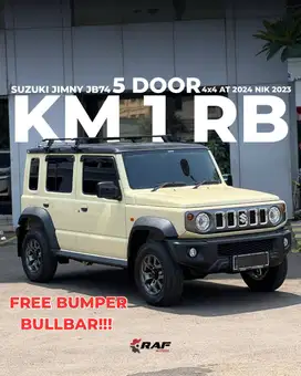 LOW KM 1RIBU!! SUZUKI JIMNY 5 DOOR 4x4 AT 2024 NIK 2023 TWO TONE MATIC