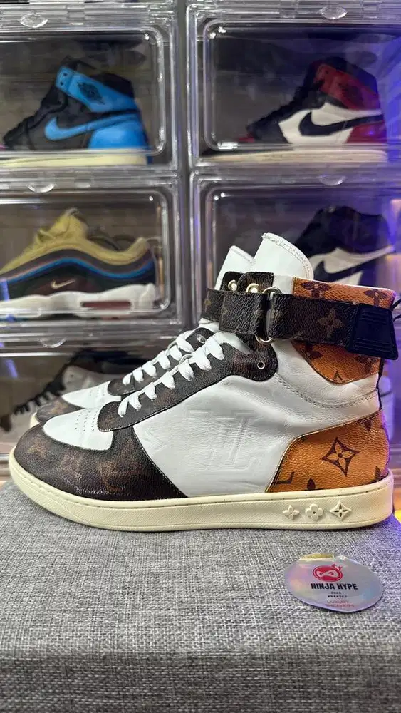 LOUIS VUITTON BOOM BOX HIGH TOP SNEAKERS MONOGRAM