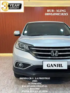[ 3 YEAR WARRANTY ] HONDA CR-V PRESTIGE 2.4 AT 2014