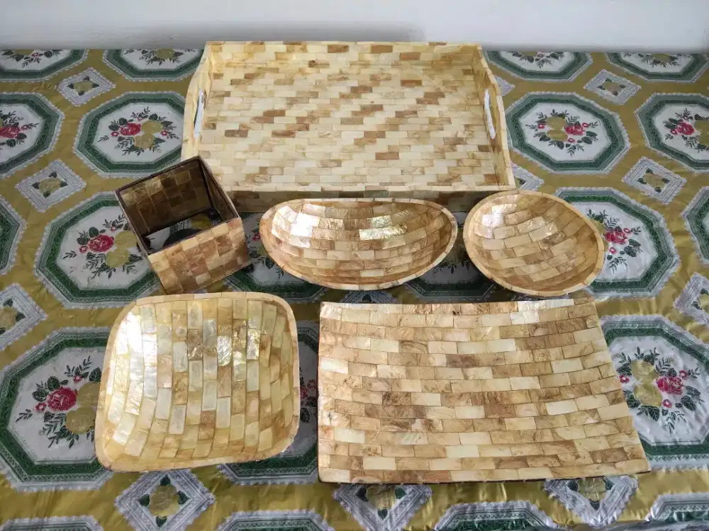 Borongan Set Kerajinan dari Kulit Kerang