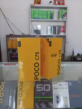 Poco c75 6/128 Baru Segel Garansi Resmi