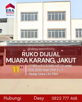 Dijual Ruko 2 Unit Gandeng di Muara Karang, Jakarta Utara
