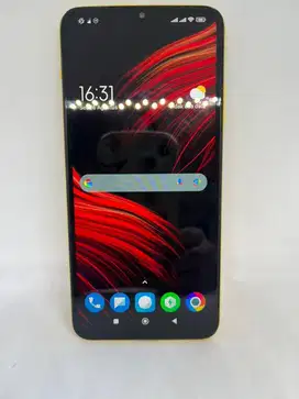xiaomi poco yellow M3 6/128gb lengkap fullsett