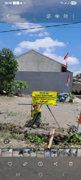 Di jual TP (Tanpa Perantara) Tanah Pekarangan SHM