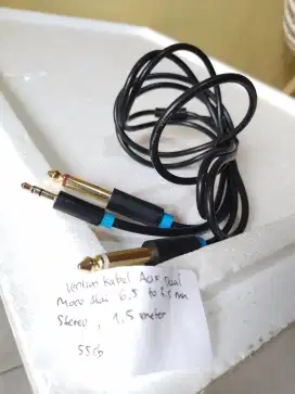 kabel audio vention aux dual mono akai 6,5 to 3,5 stereo