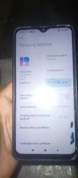 Hp poco ram 6/128