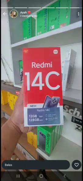 Redmi 14C 4/128 Baru Segel Garansi Resmi