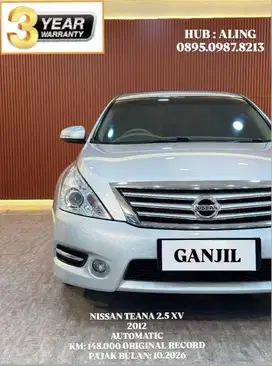 [ 3 YEAR WARRANTY ] NISSAN TEANA XV 2.5 AT 2012 SIAP PAKAI
