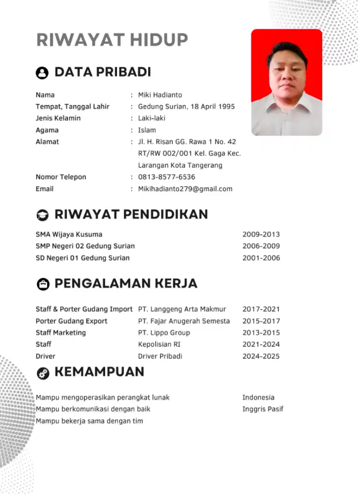 SEDANG MENCARI PEKERJAAN