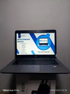 HP EliteBook 840 G3 | Intel Core i5-6300U | RAM 8GB | SSD 256GB