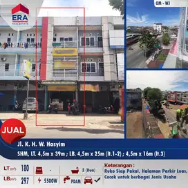 Dijual ruko siap pakai pinggit Jl. K.H.W.Hasyim - Pontianak
