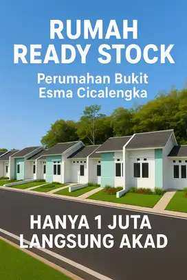 Rumah Subsidi di Cicalengka Bandung, Booking hanya 500 ribu, terbatas