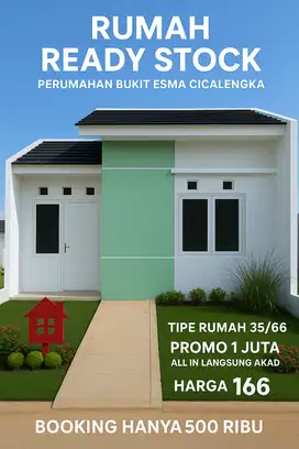 Bukit Esma Cicalengka Rumah Subsidi, dekat Rancaekek Cileunyi Bandung