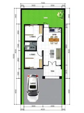Moyudan Sleman, Info Rumah Yogya Model Bali Style Type 50