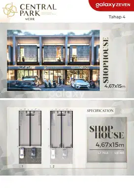 JUAL RUKO BARU 2 LANTAI LOKASI SANGAT STRATEGIS CENTRAL PARK MERR