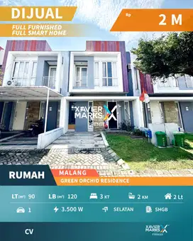 Dijual Rumah Full Furnish Kawasan Elit di Green Orchid Malang