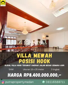 DIJUAL VILLA HOOK DAN SANGAT STRATEGIS CEMARA ASRI