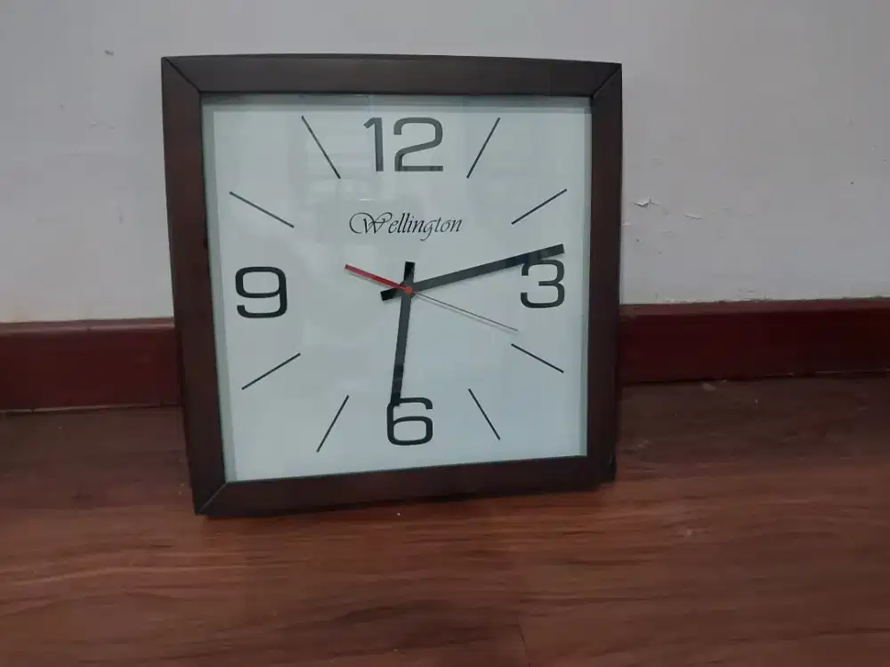 Jam Dinding Kayu Minimalis Modern Wellington 408-400 AB ORIGINAL