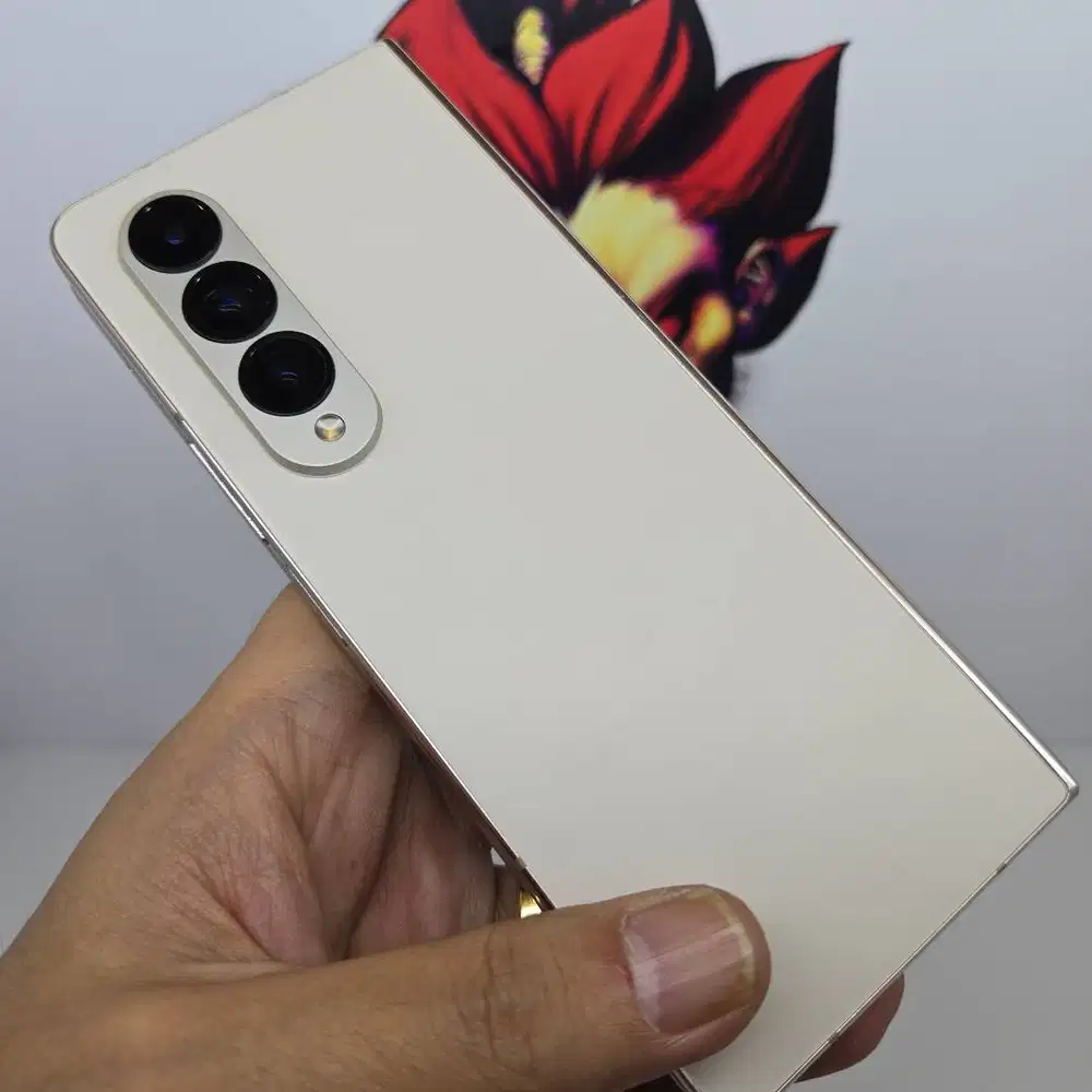 Samsung Z Fold 4 Beige Gold Mulus 98% No Minus FULLSET