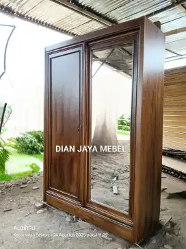lemari jati minimalis