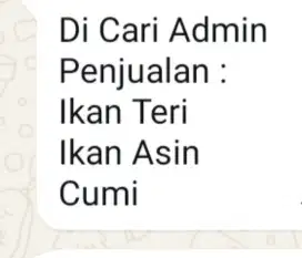 Di butuhkan Administrasi