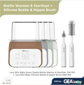 Gea baby Smart Digital Bottle Warmer & Sterilizer Baby Silicone Bottle