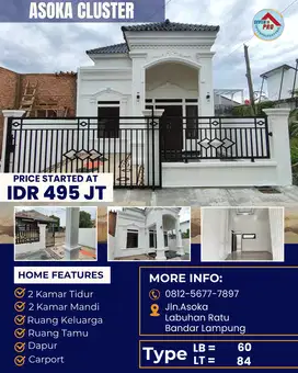 Rumah cluster mewah dan strategis