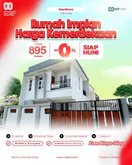 Rumah 2 lantai siap huni dekat pemda Cibinong