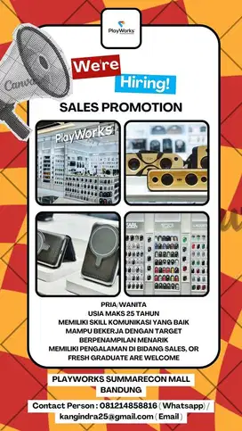 Lowongan Pekerjaan Sales PlayWorks