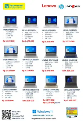 Furniture, Elektronik, Laptop dan Handphone Hypermart Ciledug