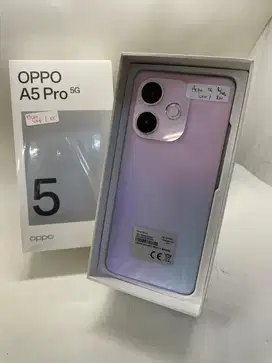 Oppo A5pro 5G 8/256 second mulus lengkap nominus