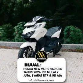 DIJUAL ! HONDA NEW VARIO 160 CBS TAHUN 2024. DP MULAI 2 JT AJA YUKK