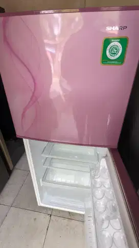 Jual bu kulkas 2 pintu normal dingin beku cepat merk SHARP