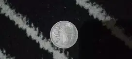Jual uang koin kuno Rp. 100 rumah gadang tahun 1973