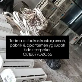 Terima ac bekas yang sudah tidak terpakai/rusak