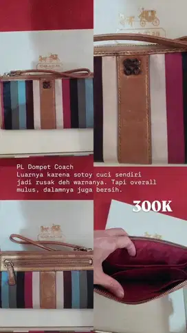 Preloved dompet coach ori