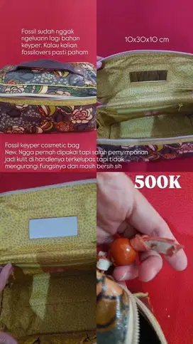 Cosmetic pouch fossil original