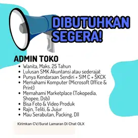 Lowongan Pekerjaan Loker Admin Packing Toko