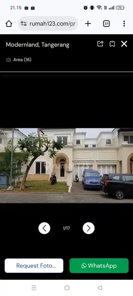 Rumah 2 Lantai Unfurnished SHM Di Premier Golf Residence