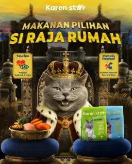 Makanan Kucing Karen Star.