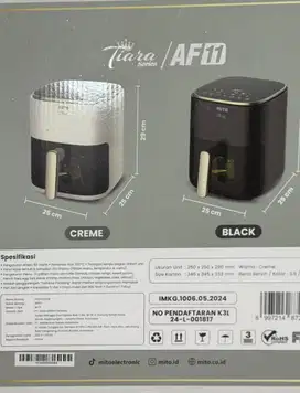 Air Fryer Mito Tiara Series AF11