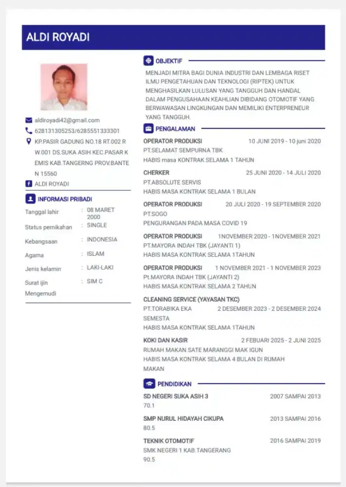 Info loker kerjaan
