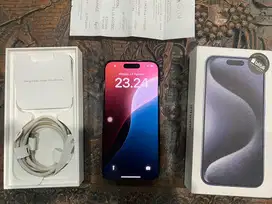 Iphone 15 Pro 128gb Blue Titanium / Biru Ex Ibox / Blibli Fullset