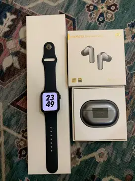 Jual sepaket apple watch & huawei freebuds 2pro