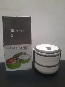 Jual BU: Rantang (Lunch box - stainless steel) 2 susun kedap angin