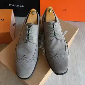 Hugo Boss Suede Brogue Formal Pria Sepatu 42