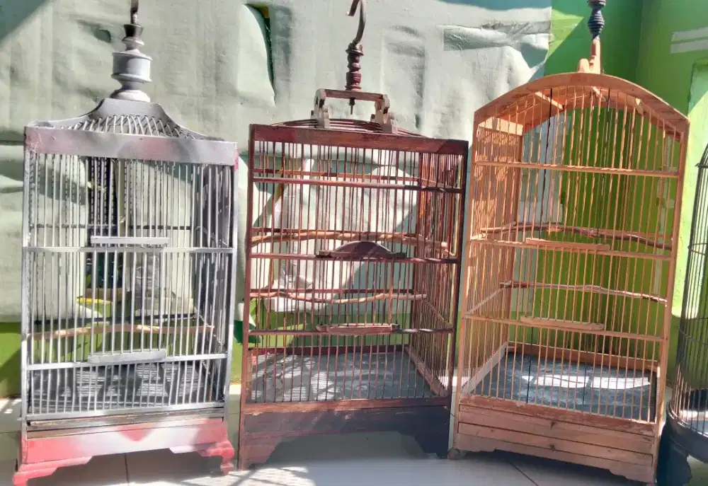 Kandang burung 3 kandang