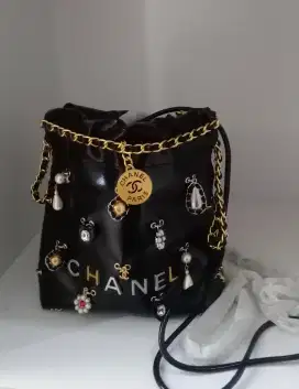 Tas Mini Chanel 22 24AW, baru, otentik, edisi spesial mewah