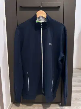 Hugo Boss Navy Full Zip Mens Pria Jaket Size XL