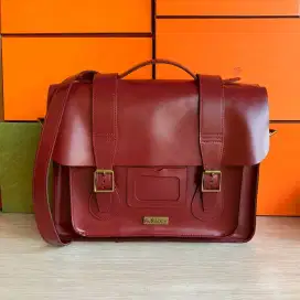 Dr Martens Cherry Leather Satchel Original Messenger Bag Tas